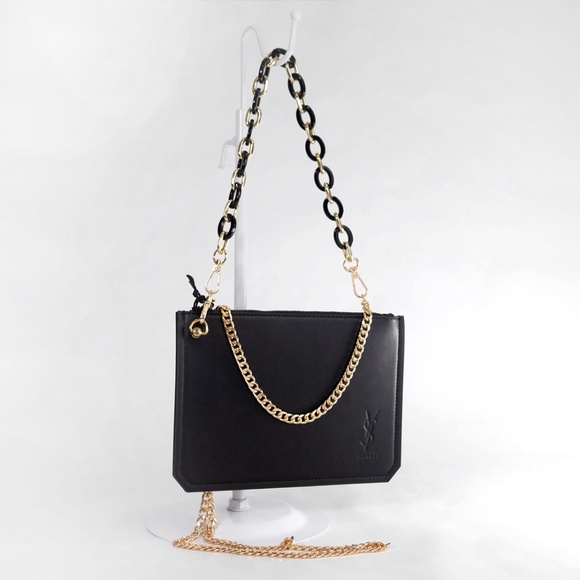 Yves Saint Laurent Crossbody Bag Pouch Clutch Envelope NEW YSL - Picture 4 of 9